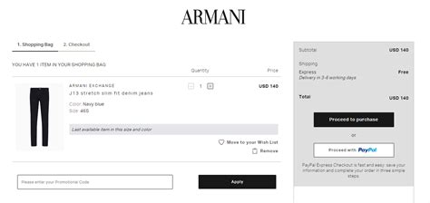 armani exchange discount code first order